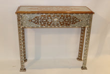 Load image into Gallery viewer, Console table with mirror mother-of-pearl inlay
