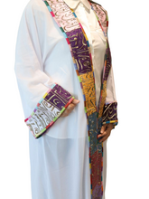 Load image into Gallery viewer, Chiffon Embroidered Abaya with Metallic Thread Detailing
