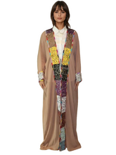 Load image into Gallery viewer, Chiffon Embroidered Abaya with Metallic Thread Detailing
