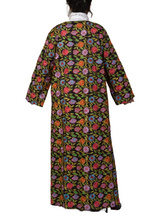 Load image into Gallery viewer, Luxurious Maxi Long sleeve Floral Embroide Cotton Jacket.
