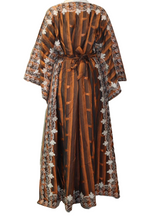 Lade das Bild in den Galerie-Viewer, Embroidered Abaya, Full Length, Wide Sleeves.
