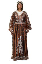 Lade das Bild in den Galerie-Viewer, Embroidered Abaya, Full Length, Wide Sleeves.
