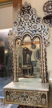 Load image into Gallery viewer, Handcrafted Mirror with drawer  Inlaid with Mother of Pearl
