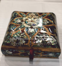 Load image into Gallery viewer, Handcrafted Box inlaid by Sea Mother of Pearl
