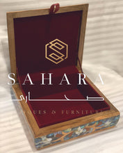 Load image into Gallery viewer, Handcrafted Box inlaid by Sea Mother of Pearl
